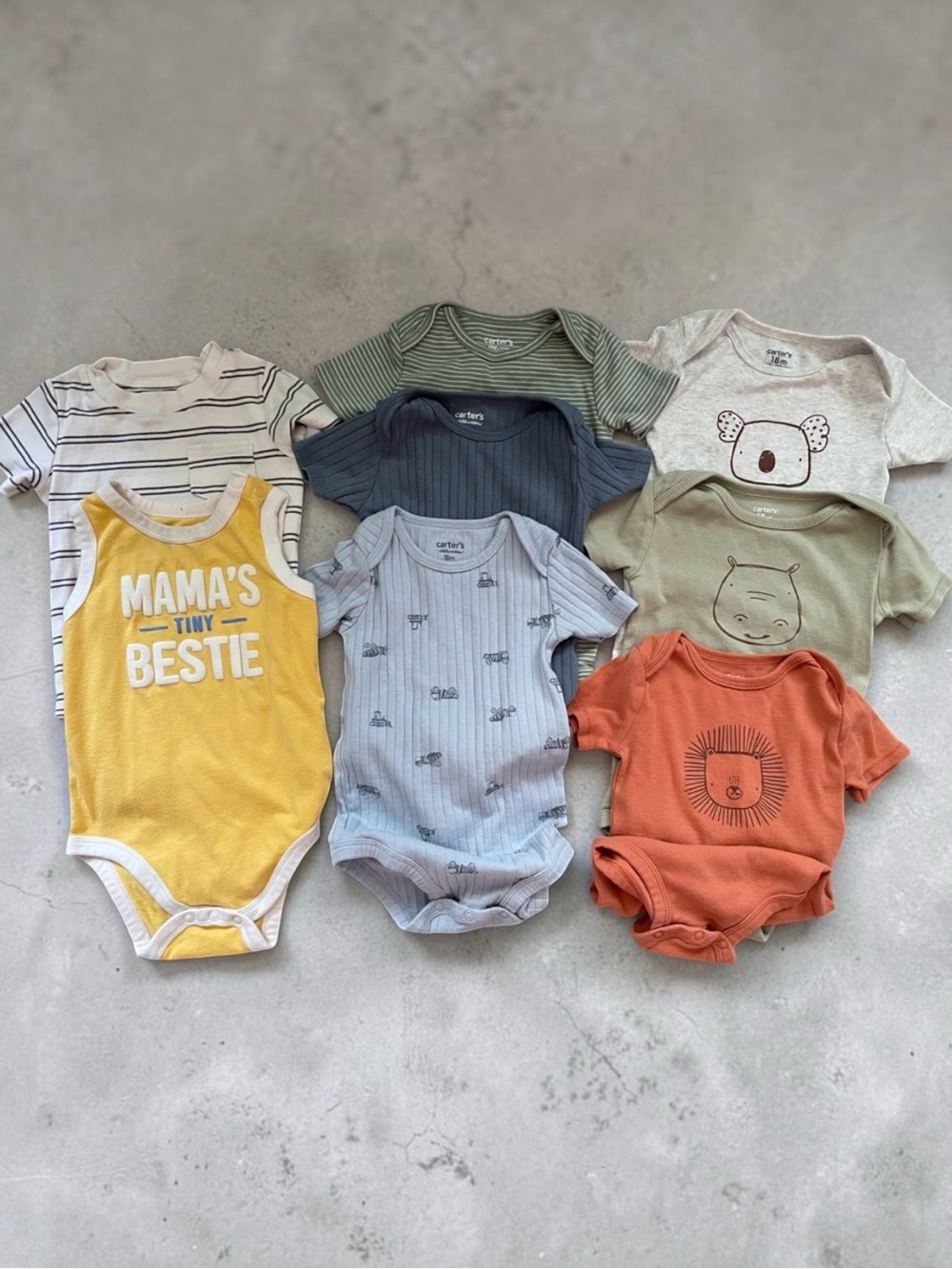 8 Carter Onesies